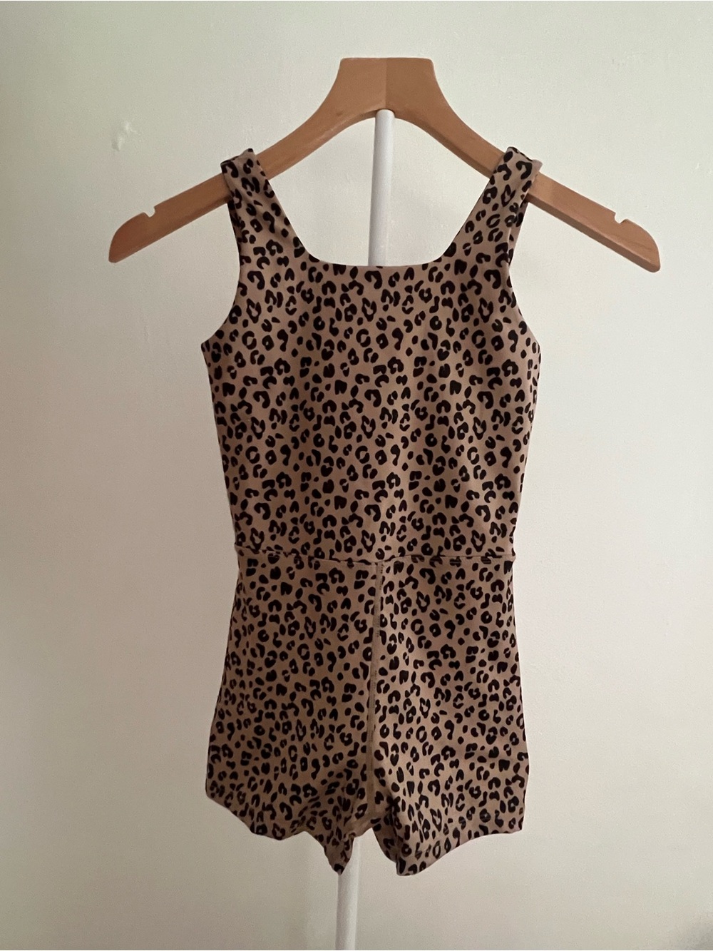 Rylee + Cru Leopard Print Tan and Black Kids One Piece Bodysuit